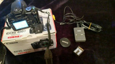 Dslr Canon Eos 400D body, 10 Mp, la cutie, card, 2 baterii Made in Japan foto