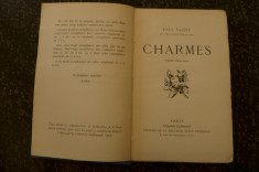 Charmes de Paul Valery Ed. Gallimard Paris 1926 foto