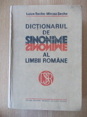 DICTIONARUL DE SINONIME AL LIMBII ROMANE- SECHE foto