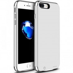Husa cu Acumulator Ultraslim iPhone 7 Plus, iUni Joyroom Power Case 3500mAh, Argintiu foto