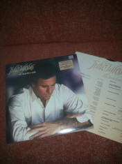 Julio Iglesias-Un Hombre Solo-CBS 1987 Holland vinil vinyl foto