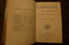 L&amp;#039;argent des autres de Emile Gaboriau Ed. E. Dentu, Paris 1874 foto