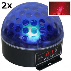 Set de 2 Beamz Magic Jelly Ball DMX LED efect de lumina foto