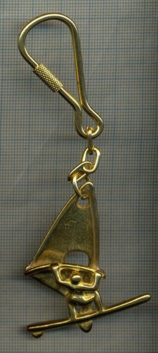 K 219 BRELOC PENTRU COLECTIONARI - BARCA CU PANZE -SPORTURI NAUTICE -MARINARIE