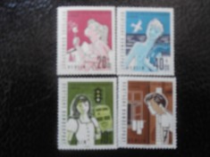BERLIN WEST-PENTRU COPII-SERIE COMPLETA -Mi 193/96-NESTAMPILATA foto