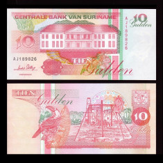 Suriname 1996 - 10 gulden UNC foto