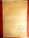 Harta Regiunii Vranceni 1928 Litografie ,dim.=32x48 cm long. 43-49 gr