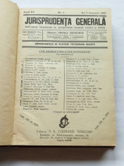 JURISPRUDENTA GENERALA-AN COMPLET 1937- foto