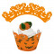 Decoratiuni pentru cupcakes dovleac Halloween - 5.5 cm, Radar 25265, set 12 bucati