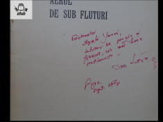 Ion Lotreanu Aerul de sub fluturi versuri Ed Eminescu 1974 autograf dedicatie foto