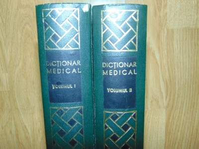 DICTIONAR MEDICAL -DR.P.SIMICI (VOL I-II) ANUL 1969 foto