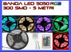 Banda LED RGB 5 Metri ( Calitate Foarte Buna ) foto