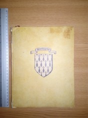 CARTE VECHE ANII 40 - BRETAGNE , CONTINE IMGINI SI HARTA