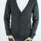 Cardigan barbati gri subtire elegant Slim Fit fashion casual