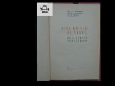 Vita de vie si vinul de-a lungul veacurilor Editura Agro-Silvica 1966 467 pag foto