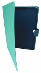 Husa tip carte Mercury Goospery Fancy Diary verde deschis + bleumarin pentru Samsung Galaxy Tab 4 10.1 (SM-T530), Tab 4 10.1 LTE (SM-T535) foto