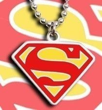 Pandantiv Medalion Superman Original Inox + lant inox/silicon foto