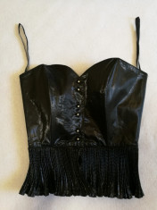 Corset negru VeraMont cu volanase foto