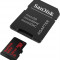 Card Sandisk Ultra microSDXC 128GB 100MB Clasa 10 UHS-I + Adaptor