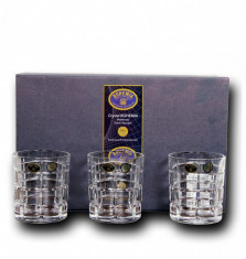 Set 6 pahare whisky Bohemia cristal Square 11182 320 foto