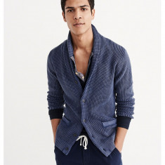 Cardigan ABERCROMBIE FITCH Shawn - Bluze Barbati - 100% AUTENTIC foto