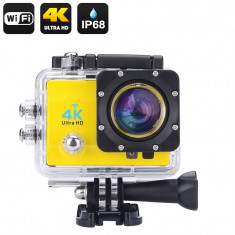 4K Wi-Fi Waterproof Action Camera (Yellow) foto