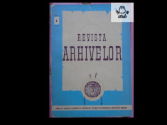 Revista Arhivelor nr 1 1967 foto