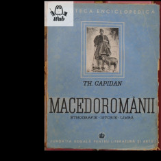 Th Capidan Macedoromanii etnografie istorie limba 1942 274 pag