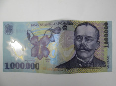 1000000 lei 2003 Romania, bancnota milion polimer foto
