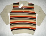 PULOVER GROS LANA BARBATI GULER LACOSTE made in FRANCE DUNGI BEJ MARO OCRU GREJ, XXL, Polo