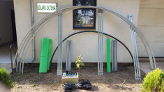 kit solar metalic fara sudura pentru legume si flori 6 m lungime /4 m deschidere foto