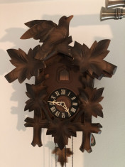 Ceas pendul, vechi ,german,cu cuc,Scwarzwalder,original foto