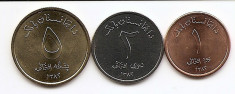 Afghanistan (Afganistan) Set 3 - 1, 2, 5 Afghanis 2004 UNC !!! foto