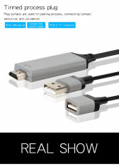 Adaptor USB 2.0 la HDMI pentru Samsung Galaxy S6 / S7 / S8 / iPhone / iPad foto