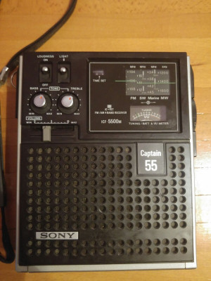 radio sony ICF-5500M / radio vintage SONY CAPTAIN 55 foto