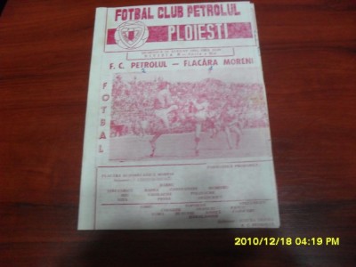 program Petrolul Pl. - Flacara Moreni foto