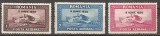 SD Romania 1930 LP84a-C.Raiu -PA,supr. 8 IUNIE 1930, fil.oriz.,seria 3 val. ,MNH