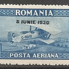 SD Romania 1930 LP84a-C.Raiu -PA,supr. 8 IUNIE 1930, fil.oriz.,seria 3 val. ,MNH