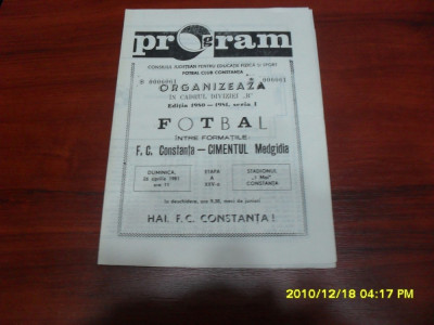 program FC Constanta - Cimentul Medgidia foto