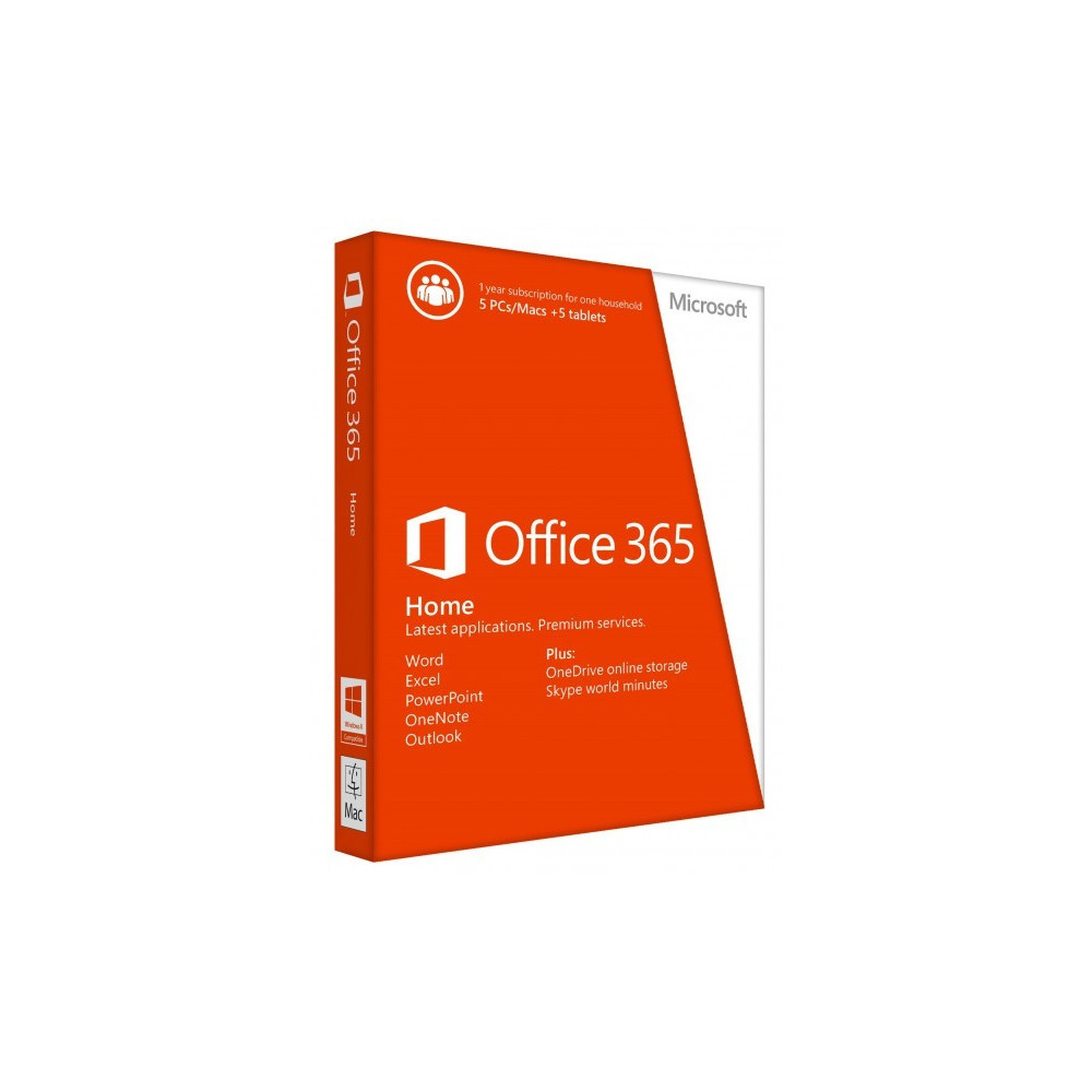 Microsoft Office 365 Home Pc Si Mac 5 Dispozitive In Limba