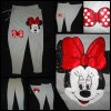 Pantaloni Dama Tur Lasat Gri Minnie Mouse Paiete Bumbac Baggy M L