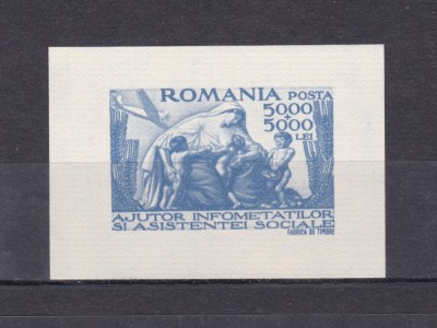 1947 - Colita SECETA - colita nedantelata - MNH - LP 207 foto