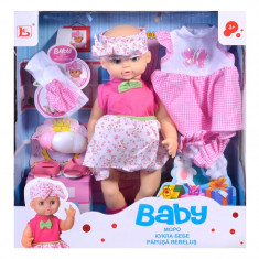 Papusa bebelus cu accesorii Baby Doll, 3 ani + foto