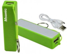 MSONIC Power Bank 2500mAh, Li-Ion MY2552E verde foto