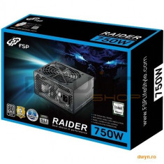 SURSA FORTRON Raider, 750W real, fan 12cm, certificare 80PLUS Silver, &amp;gt;88% eficienta, 4x PCI-E (6+2) foto