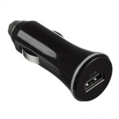 Incarcator telefon Kit USB Premium In-Car Charger USBCC2A, Tip Auto, Conectivitate microUSB 2.0, Putere 2100mAh (Negru) [Fara cablu] foto