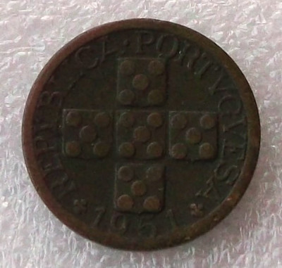 P2. Portugalia 20 centavos 1951 ** foto