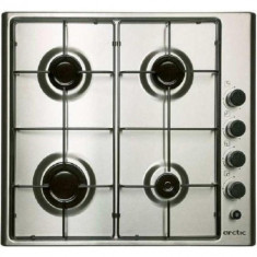 Arctic Plita incorporabila ARBG64120SX, Gaz, 60 cm, 4 Arzatoare, Aprindere Electrica, Inox foto