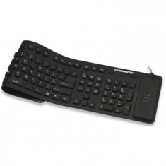 Tastatura flexibila USB neagra Manhattan foto