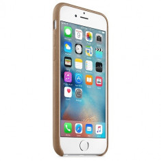 Capac protectie spate Apple Leather Case Premium Brown pentru iPhone 6s Plus foto